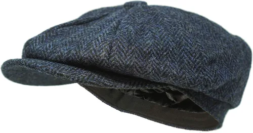 Vista 13 de Borges & Scott Gorra Lomond Newsboy - 100% lana tejida a mano - Harris Tweed - Resistente al agua