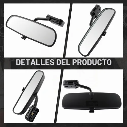 Vista 4 de 76430-S01-A01ZA Espejo retrovisor interior compatible con Honda Civic 1.6L 1996 1997 1998 1999 2000 76430S01A01ZA