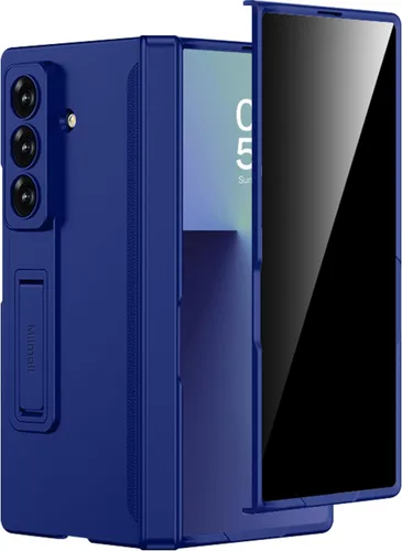 Vista 27 de Miimall Funda para Samsung Galaxy Z Fold 5 con protector de pantalla de privacidad, soporte ajustable integrado y protección magnética de bisagra