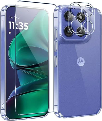 Vista 18 de Funda compatible con iPhone 17 Pro Max con protector de pantalla y protector de lente de cámara, [no se pone amarillento]