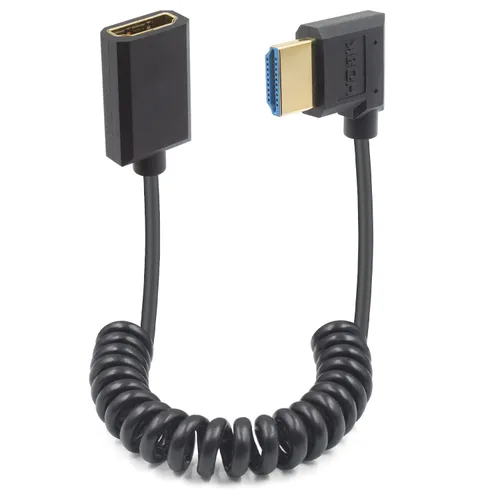 Vista 9 de Duttek Cable HDMI 8K Enrollado 3 pies - 6 pies, Cable HDMI 2.1 Enrollado 48Gbps, Cable HDMI Macho a Macho Extremadamente Delgado Soporta 8K@60Hz