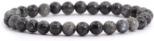 Vista 25 de Justinstones Gem - Pulsera elástica de cuentas redondas de 6 mm de piedras semipreciosas, unisex, 16.5 cm Ojo de tigre azul dorado AA