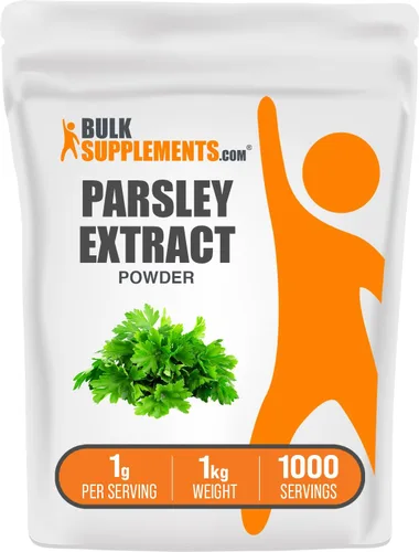 Vista 6 de BULKSUPPLEMENTS.COM Polvo de extracto de perejil – Suplemento de hierbas en polvo, fuente de antioxidantes – Sin gluten – 1000 mg por porción, 100