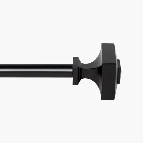 Vista 18 de Deco Window - Varilla ajustable para cortinas para ventanas de 18 a 44 pulgadas, poste de hierro de 1 pulgada extendible de alta resistencia