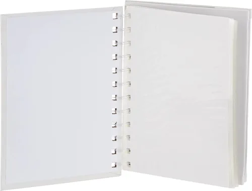 Vista 3 de Pioneer Photo Albums Caballete de 50 bolsillos en espiral de cuero sintético para álbumes de fotos de 4 x 6 pulgadas, color blanco