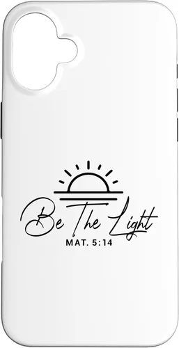 Vista 23 de Dichos cristianos y versos de la Biblia Mateo 5,14 Funda para iPhone 16