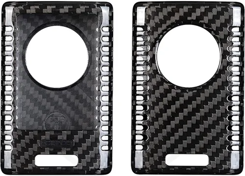 Vista 7 de Funda para llavero de fibra de carbono genuina para Chevrolet Captiva Corvette C7 Stingray Coupe Smart Car Remote Key Fob Case para hombres mujeres