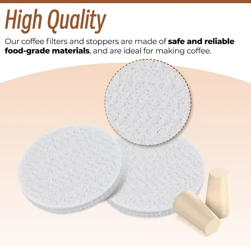 Vista 6 de 20 filtros y tapones de café reutilizables de repuesto compatibles con el sistema Toddy Cold Brew