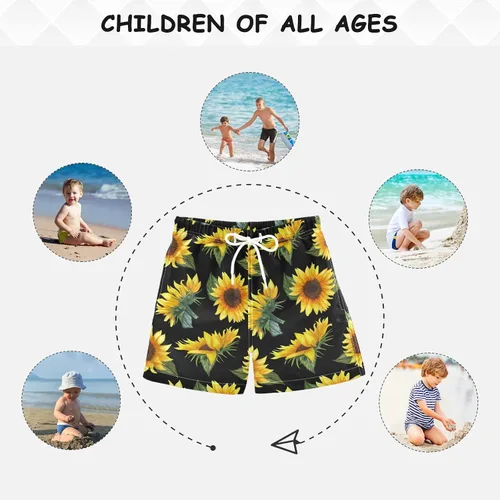 Vista 3 de Traje de baño para niños de 2 a 14 años, pantalones cortos de playa, traje de baño para bebés y niños, pantalones cortos para la playa, Hawaii