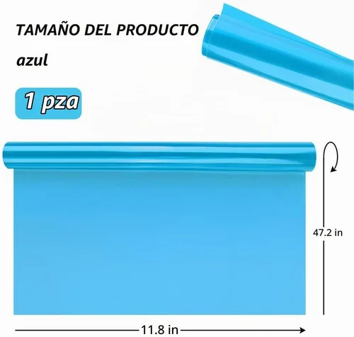 Vista 2 de Película de tinte de luz de automóvil de 12 x 48 pulgadas, protector de vinilo cortable y elástico, calcomanías autoadhesivas que no dejan marcas