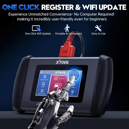Vista 7 de Escáner OBD2 XTOOL IP508, 9 servicios, herramienta de escaneo para purga de ABS, EPB, BMS, restablecimiento de aceite, reaprendizaje del acelerador