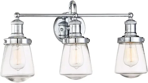Vista 7 de DESIGNERS FOUNTAIN Taylor 69503-CH - Lámpara de tocador de baño con 3 luces, cromada