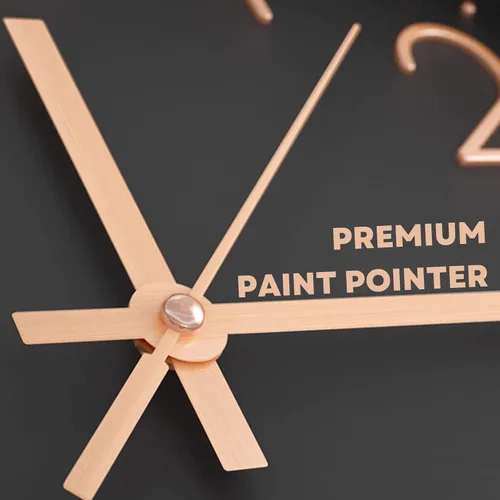 Vista 5 de Reloj de pared silencioso de 12 pulgadas, relojes de pared sin tictac que funcionan con pilas, para decoración de sala de estar, reloj de pared Oro