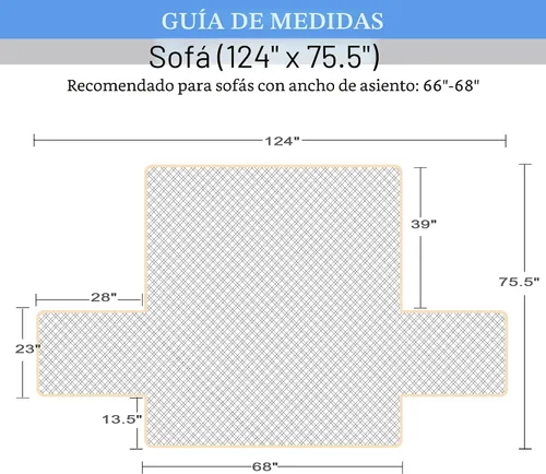 Vista 2 de Ameritex - Funda impermeable de sofá, 100 % antideslizante, acolchada, protector de muebles para perros, niños y mascotas; funda de sofá, lavable a