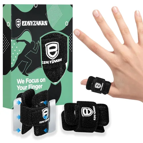 Vista 6 de 2 férulas Pinky, férula ajustable con 2 barras de metal, soporte universal para el dedo para hombres y mujeres Ajustable Trigger Finger Splint