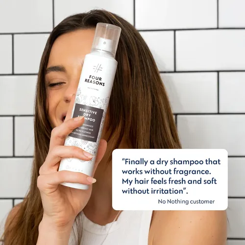 Vista 4 de No nothing Champú seco voluminizador, sin fragancia, sin talco, hipoalergénico, vegano, sin perfume para mujeres y hombres, cuero cabelludo
