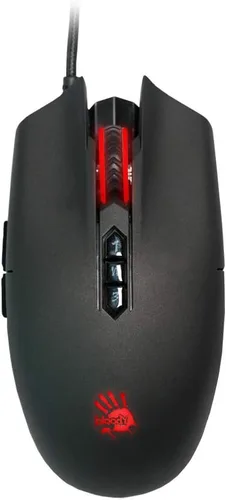 Vista 10 de Bloody SP30 - Mouse ergonómico para juegos con interruptor óptico, interruptor de mouse más rápido en juegos, sensor de grado entusiasta, 8 botones