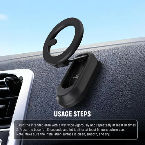 Vista 6 de NEEWER PA118 - Soporte magnético para teléfono celular, soporte magnético de doble cara compatible con MagSafe iPhone, accesorios para tablero