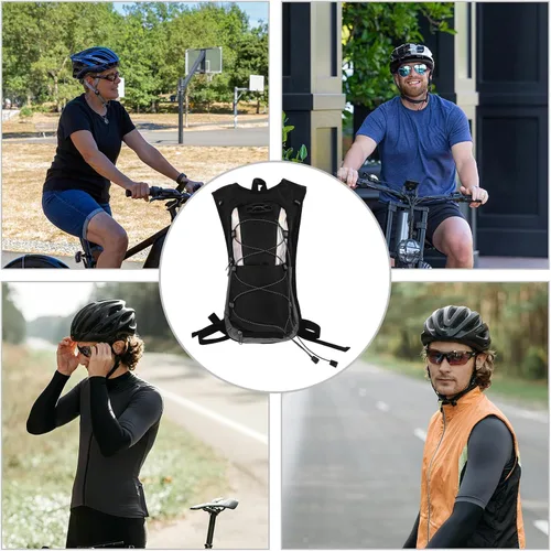 Vista 9 de Healifty Insulated Hiking Hydration Backpack with Large Capacity Water Bladder Dual Shoulder Straps for Comfortable Outdoor Running Climbing Cycling