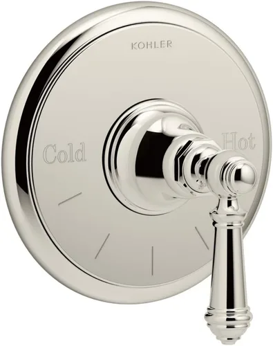 Vista 9 de KOHLER K-T72769-4-BV Artifacts - Moldura de válvula termostática con mango de palanca, bronce cepillado vibrante