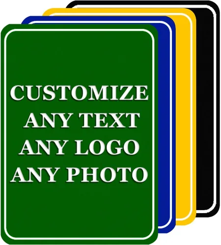 Vista 9 de Placa personalizada, señal de calle metálica personalizable con tu texto, nombre, logotipo, foto para oficina, negocio, lugar de trabajo, hogar