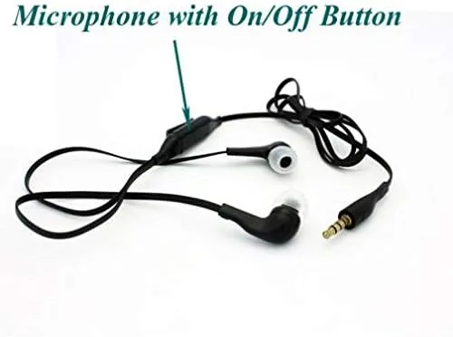 Vista 3 de Auriculares con cable, micrófono manos libres de 0.138 in para teléfono Moto E, auriculares micrófono compatible con Motorola Moto E