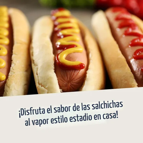 Vista 4 de Nostalgia vaporera extra grande estilo comedor, capacidad para 20 perros calientes y 6 panes, perfecta para salchichas de desayuno, bratwursts