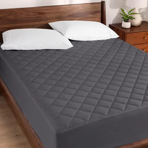 Vista 12 de Bare Home Cubrecolchón acolchado (individual) – Funda de colchón refrescante – Fácilmente lavable – Funda elástica ajustable para colchón – Elástico
