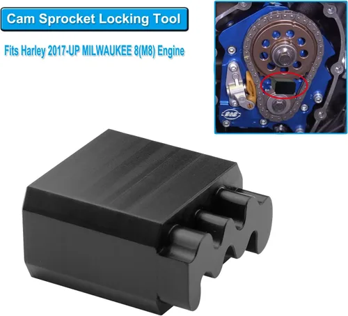 Vista 2 de Herramienta de bloqueo de piñón para transmisión compatible con Harley 2017-UP Milwaukee 8 (M8) Modelo de motor Modelo Touring 2018-UP Harley Softail