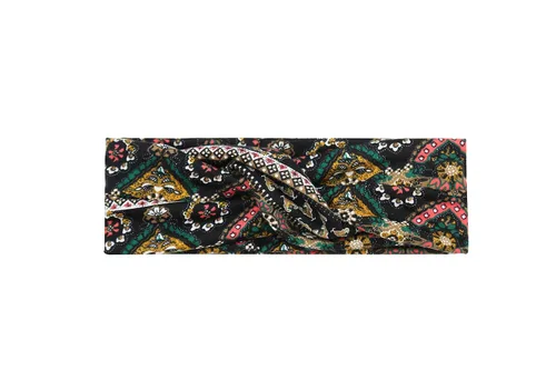 Vista 3 de KWHY Pack de 4 diademas para mujer, estilo boho floal, cruzadas con la cabeza, elástico y elástico para el pelo