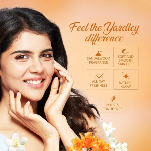 Vista 7 de Talco perfumado de Yardley con aroma a sándalo, de 250 g
