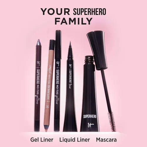 Vista 7 de IT Cosmetics Superhero No-Tug Gel Eyeliner – Impermeable Fórmula Mezclable – Uso todo el día – Lápiz de ojos afilable – 0.042 onzas Blendable Eye