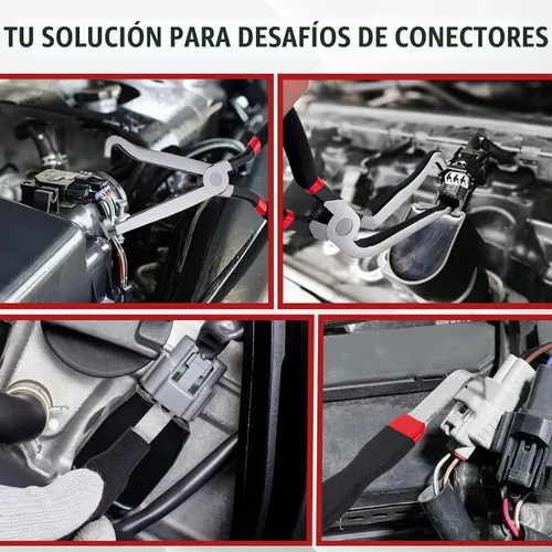 Vista 7 de Alicates de desconexión eléctrica, 3 piezas de conector de terminal eléctrico automotriz, herramienta de extracción de conector eléctrico