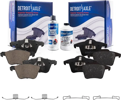 Vista 41 de Detroit Axle - Pastillas de freno traseras para Toyota Prius 2012-2015 Prius Plug-In 2017-2018 Corolla iM 2016 Sion iM 2011-2017 Lexus CT200h