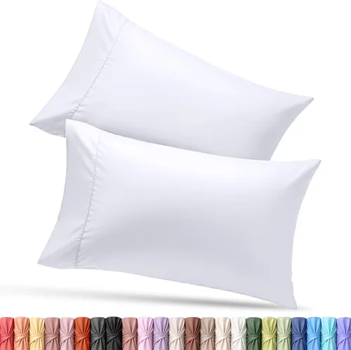 Vista 16 de Utopia Bedding - Juego de 2 fundas de almohada tamaño estándar, con cierre de sobre, tela de microfibra cepillada suave, resistentes al encogimiento