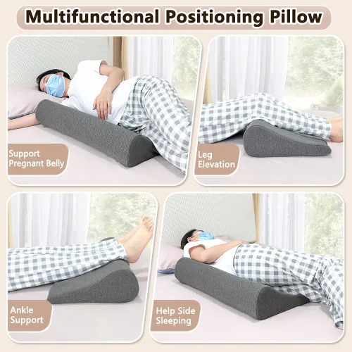 Vista 6 de Almohada de alivio de presión para úlceras de cama, cuñas de espuma para posicionamiento en la cama, cojín de úlcera de presión para prevención