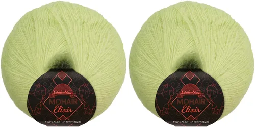 Vista 38 de JubileeYarn Mohair Elixir Yarn - 50g/Skein Baby Wool Blend - Cosmopolitan - 1 Skein