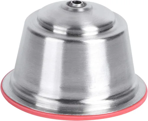 Vista 2 de FDIT Taza de cápsula de café recargable reutilizable de acero inoxidable apta para cafetera Gusto compatible con el juego de cápsulas de café Gusto