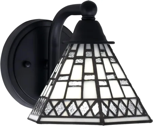 Vista 20 de Toltec Lighting Paramount - Aplique de pared de 1 luz, lámpara de pared para interiores, regulable, compatible con LED de base media, acabado