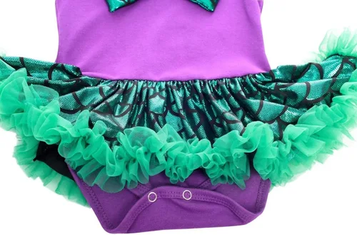 Vista 4 de Dressy Daisy Mameluco de princesa para bebé con diadema para Halloween, fiesta de cumpleaños