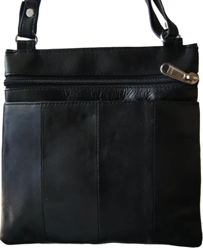 Vista 3 de AG Wallets - Bolso de piel para mujer (7.0 x 7.0 in), color negro