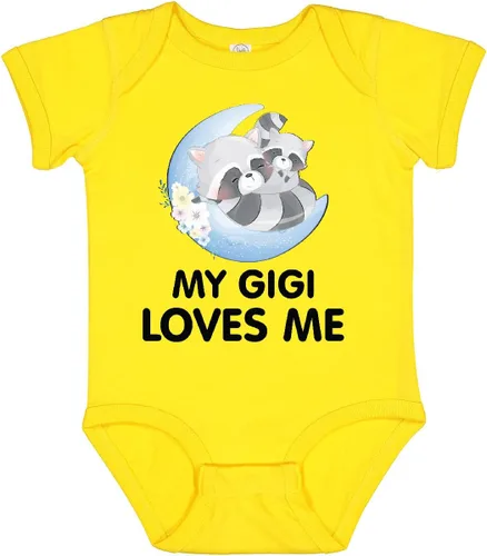 Vista 14 de inktastic Body de bebé Raccoon My Gigi Loves Me