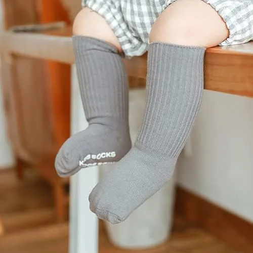 Vista 2 de Calcetines de algodón antideslizante para bebés y niños