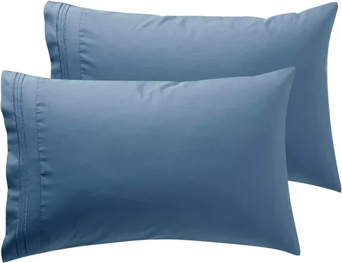 Vista 41 de Nestl - Juego de 2 fundas de almohada de microfibra azul playa tamaño Queen, 20 x 30 pulgadas