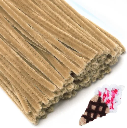 Vista 15 de Eppingwin 200 limpiapipas, limpiadores de pipas con purpurina, suministros de manualidades, tallos de felpilla de 10 colores para proyectos
