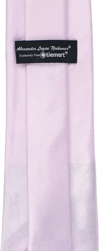 Vista 321 de tiemart Corbata de color sólido para hombre Longitud estándar