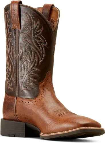 Vista 3 de Ariat Botas vaqueras deportivas con punta cuadrada ancha para hombre