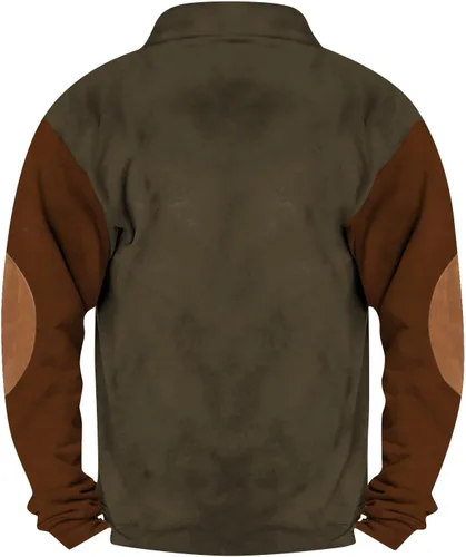 Vista 2 de Mens Long Sleeve Tee Shirts Standing Collar Mock Neck Outfits Long Sleeve Button Up Sweatshirt Classic Sweaters