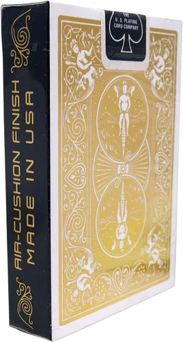Vista 2 de Bicycle Rider Back - Juego de cartas MetalLuxe, edición Gold Foil