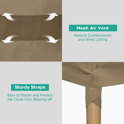 Vista 5 de SunPatio Fundas para sillas de exterior, impermeables, resistentes para muebles de patio, césped, protección para todo tipo de clima, fundas